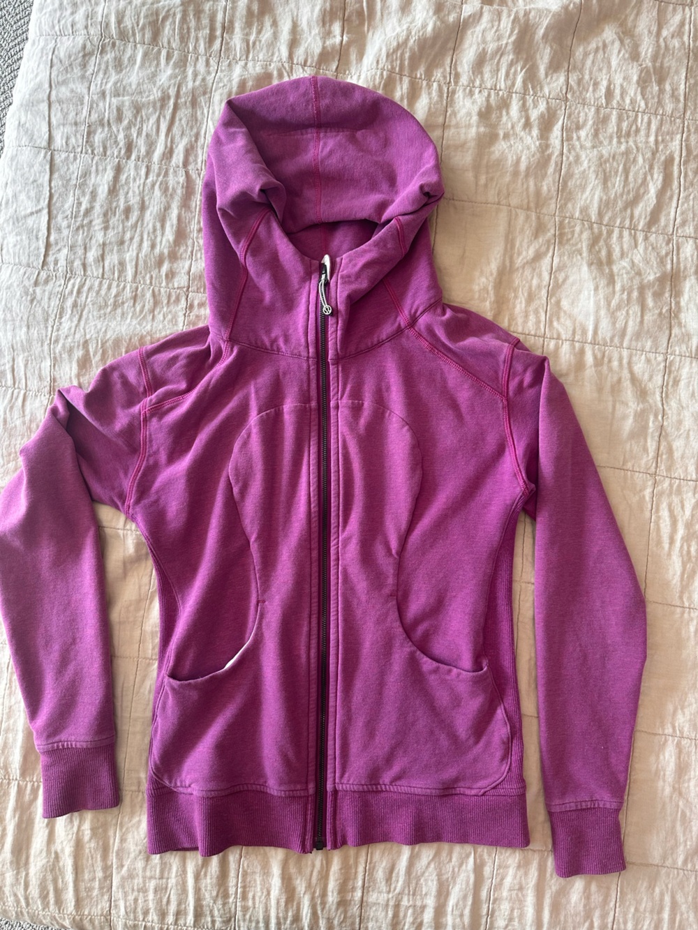 Lululemon Zip-Up Hooded Scuba, Magenta